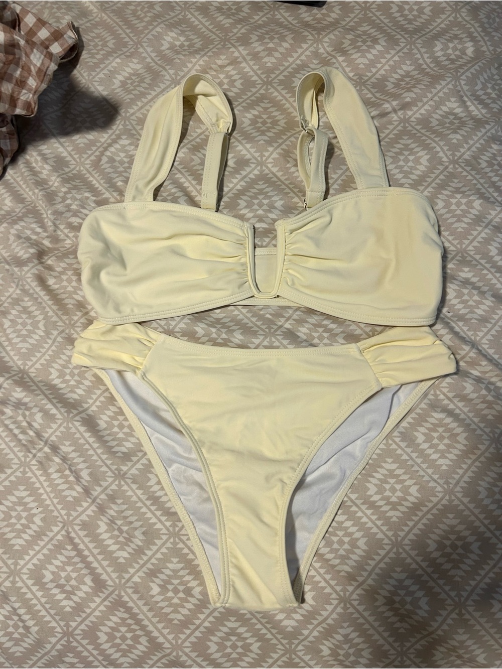 Light Yellow Two-Piece Bikini Set